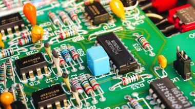 Elektronik pano ve elektronik aygıt, arkaplan.