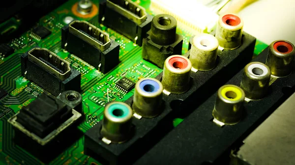 Computermotherboard Technologie Und Elektronikkonzept — Stockfoto