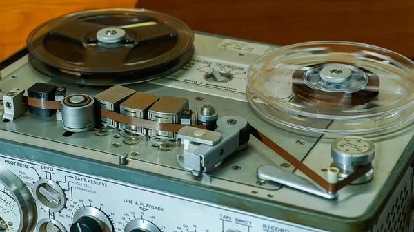 Tape Player Vintage Reel Reel Player Recorder — Zdjęcie stockowe