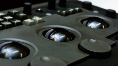 Renk Değerlendirme Paneli ve ekipmanı, tele kontrol makinesi film transferi Renkli süit stüdyo laboratuarında ayarlama, renk derecelendirme araçları ve ekipman.