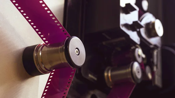 Filmscanner Bioscopen Met Industriële Film — Stockfoto