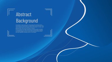 Çember şekli ve dinamik dalga duvar kağıdıyla modern mavi ton