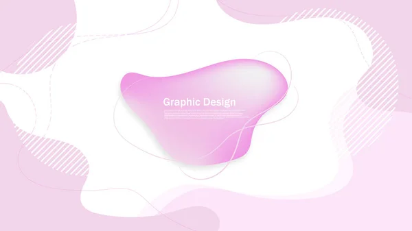 Абстрактна Рожева Бульбашка Рожевою Рамкою Білою Текстовою Графікою — стоковий вектор