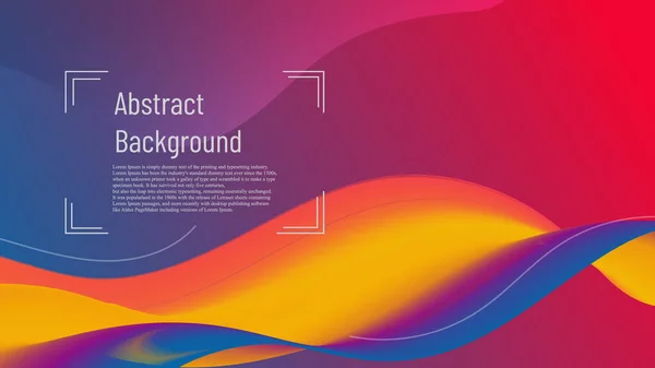 Abstract Fluid Multiple Color Blend Futuristic Background Modern Gradient Effect Vector de stock