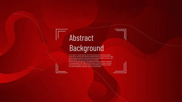 Abstract Dynamic Red Curve Graphic Minimal Flow Layout Element Background — Stock Vector