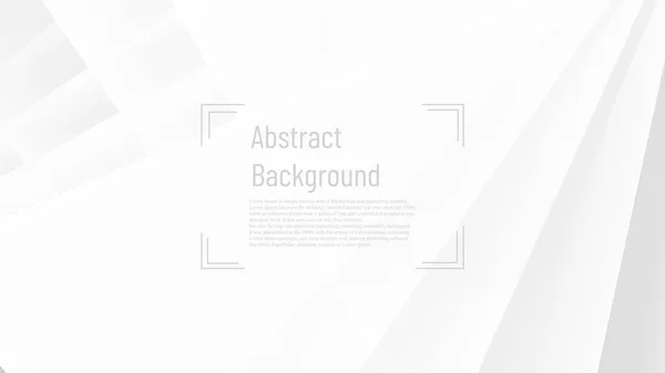 Nowoczesny Abstrakcyjny Biały Kształt Cieniem Projektowania Światła Ton Graficzny Tło — Wektor stockowy