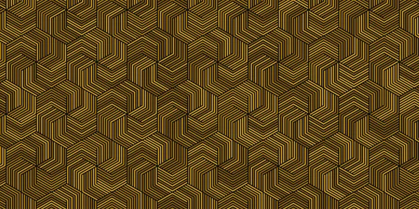 Motif Géométrique Avec Lignes Rayures Forme Polygonale Couleur Marron Fond — Image vectorielle