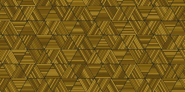 Geometriskt Mönster Med Ränder Linjer Och Polygonal Form Brun Färg — Stock vektor