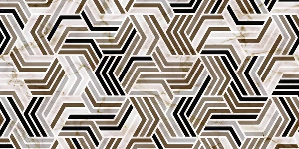Geometrisches Muster Mit Streifen Polygonal Form Gold Hintergrund — Stockvektor