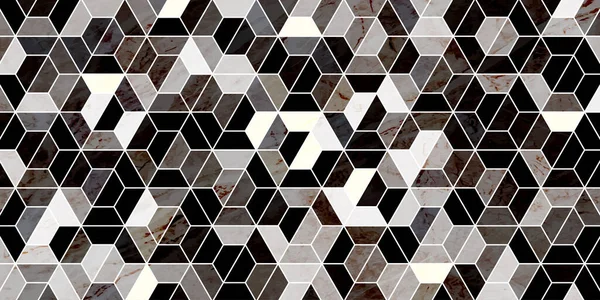 Abstraktes Geometrisches Muster Polygonale Form Dunkler Hintergrund Luxus Mit Marmorstruktur — Stockvektor