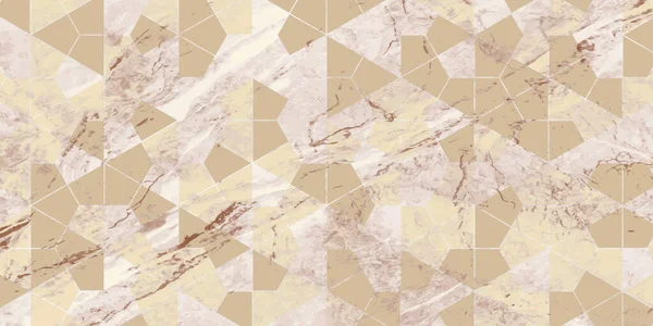 Abstract Achtergrond Geometrisch Patroon Met Veelhoekige Vorm Pastelkleur Marmeren Textuur — Stockvector