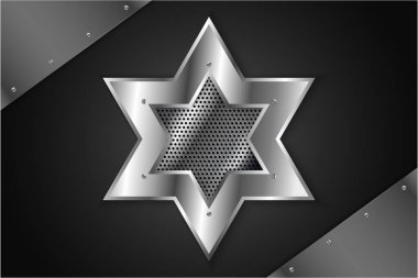 Yıldız şekli metal arkaplan