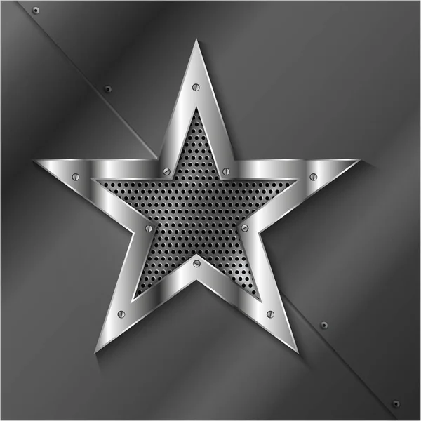 银星暗色金属背景 — 图库矢量图片