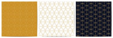 Soyut geometrik desen çemberi üst üste bindirmesi 