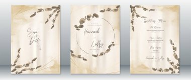 Düğün davetiyesi tasarımı klasiği 