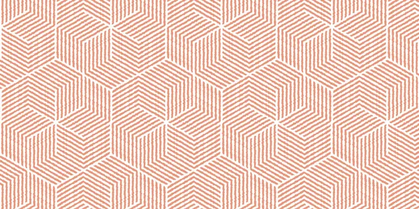 Geometriskt Mönster Med Vågiga Ränder Linjer Orange Bakgrund — Stock vektor