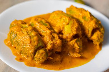 Bengali sivri su kabağı yiyeceğinin seçici odak noktası 