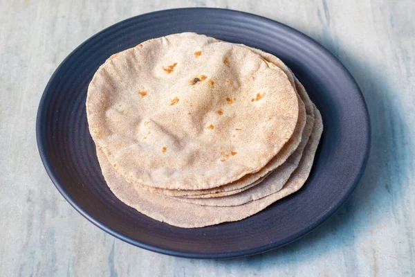 Indian Handmade Bread Roti Made Wheat Millet — Stock Photo, Image