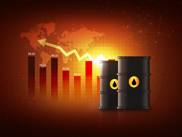 Концепция Повышения Цен Сырую Нефть — стоковое фото