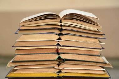 Geçmişten bir sürü eski kitap.