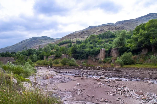 Río Montaña Fondo Hermoso Paisaje Naturaleza Verano — Foto de Stock