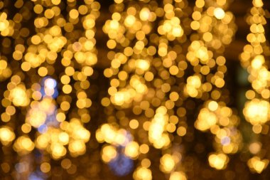 Gece şehrindeki parıltının dokusu ve soyut arkaplanı