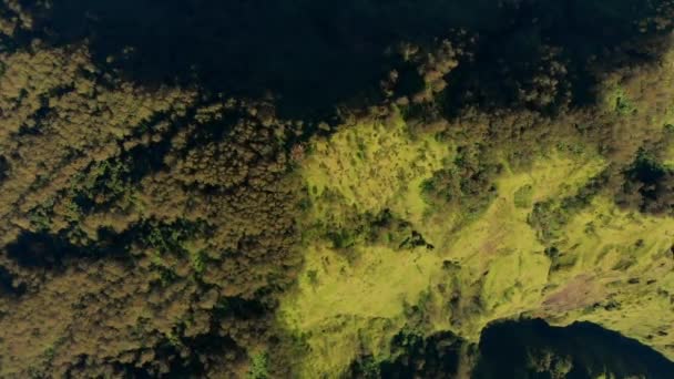 巴厘山与森林的空中景观 — 图库视频影像