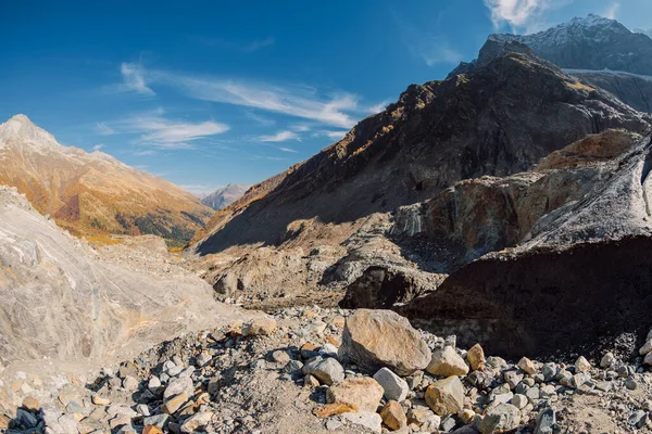 Glaciar Altas Montanhas Rochosas Pico Montanha Geleira Gelo — Fotografia de Stock