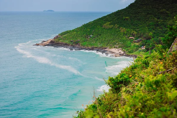 Côtes Tropicales Océan Bleu Clair Avec Vagues Brésil — Photo