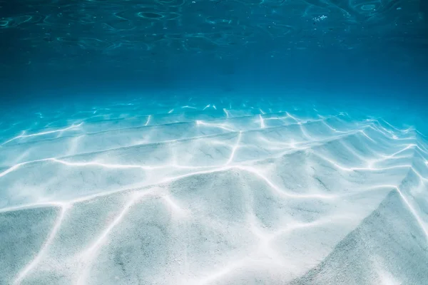 Underwater Transparent Ocean White Sandy Bottom Hawaii — Stock Photo, Image