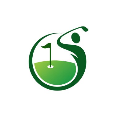Golf logo tasarım şablonu