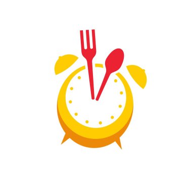 yemek zamanı logo şablonu