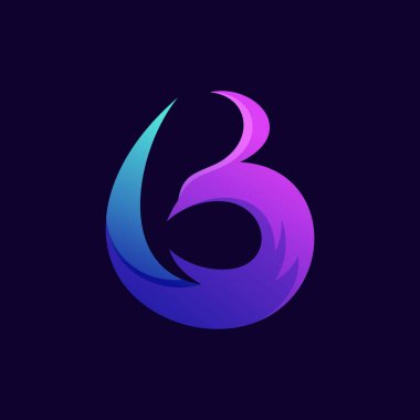 B harfi kuş logosu
