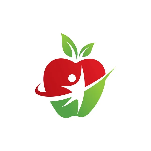 Plantilla Diseño Logotipo Dieta — Vector de stock