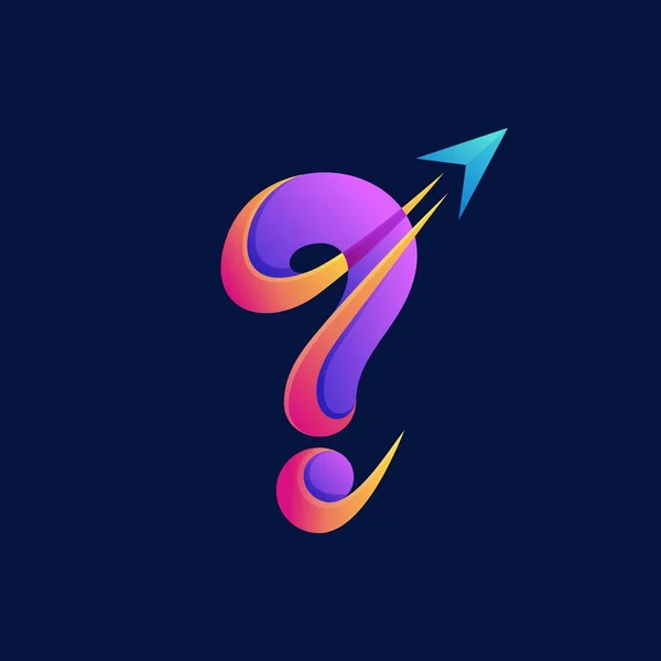 Vraagteken Logo Ontwerp — Stockvector