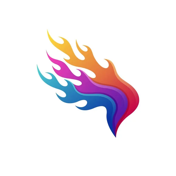 Projekt Logo Skrzydeł Pożarowych — Wektor stockowy