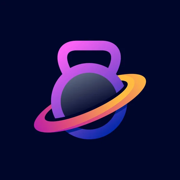 Planet Gym Logo Design — стоковый вектор