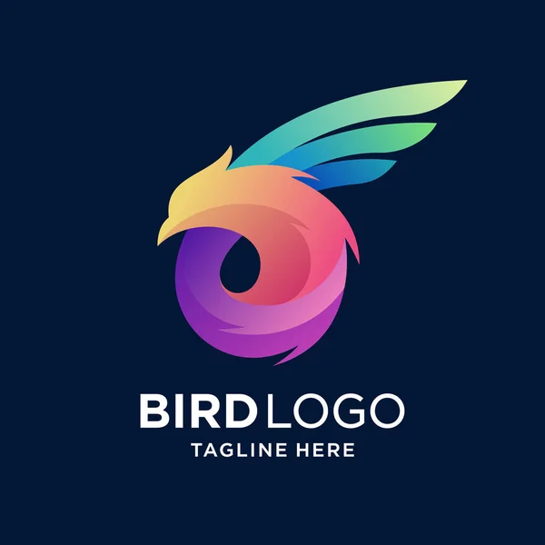 Letter Logo Met Vogelconcept — Stockvector