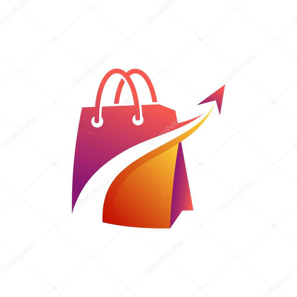 Growing shop logo template