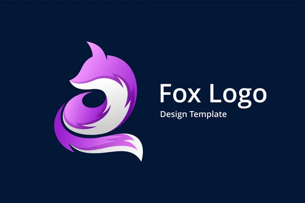 Logo Fox Para Mascota Del Desarrollador Del Juego — Vector de stock