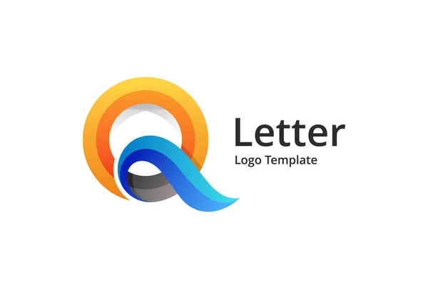 Abstrato Letra Logotipo Design — Vetor de Stock