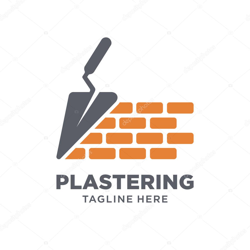 Plastering Trowel Logo Design