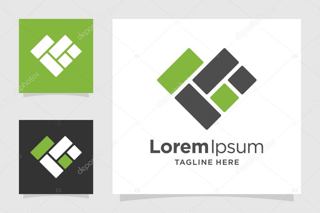 Love paving logo design template