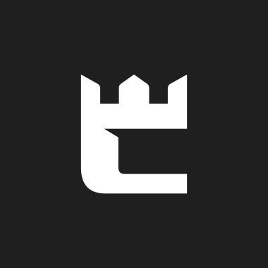C harfi Crown Logo Tasarımı