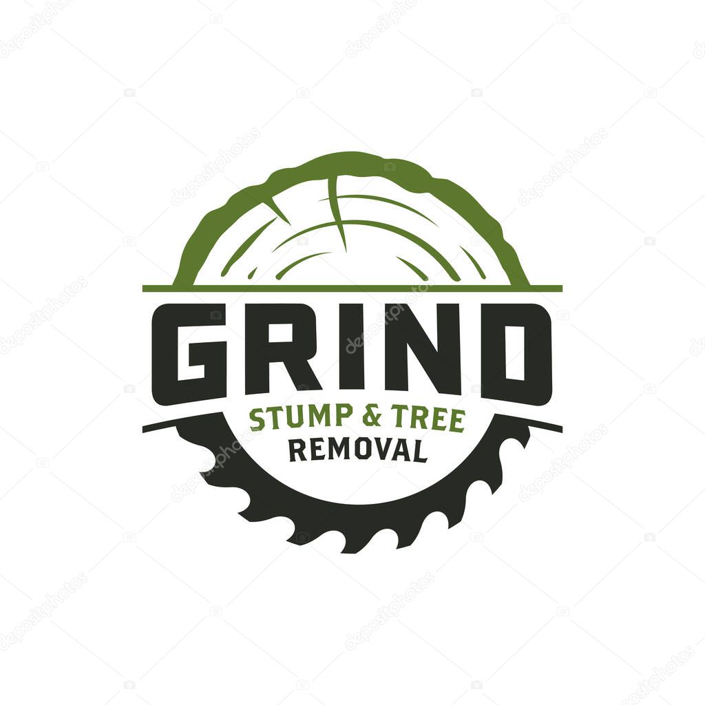 Stump removal logo design
