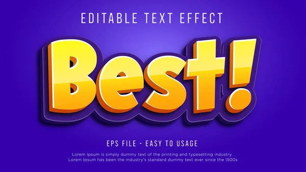 Best Editable Text Effect —  Vetores de Stock