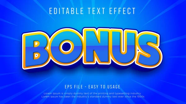 Bonus Prize Editable Text Effect —  Vetores de Stock