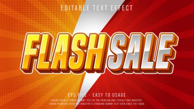 Flash sale editable text effect for promo ads