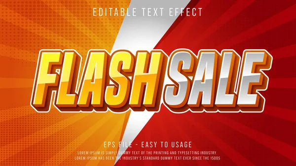 Flash sale editable text effect for promo ads