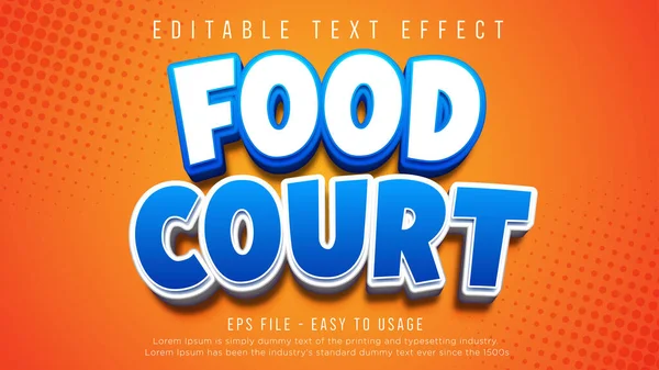 Food Editable Text Effect — Archivo Imágenes Vectoriales